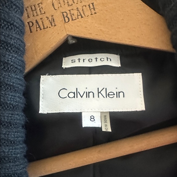 Calvin Klein Black Double-Breasted Pea Coat - Picture 2 of 9